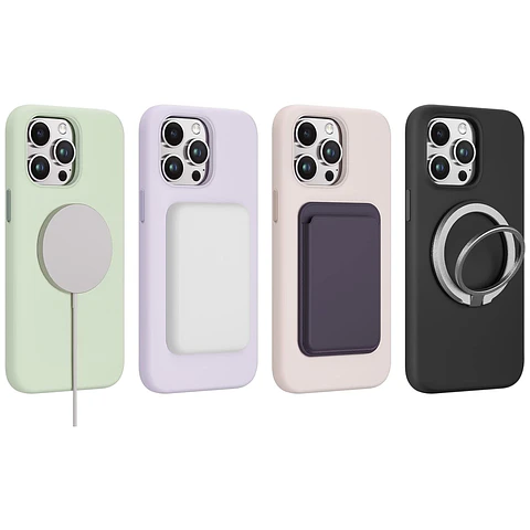 Carcasa Silicona Magnética para iPhone Compatible Magsafe