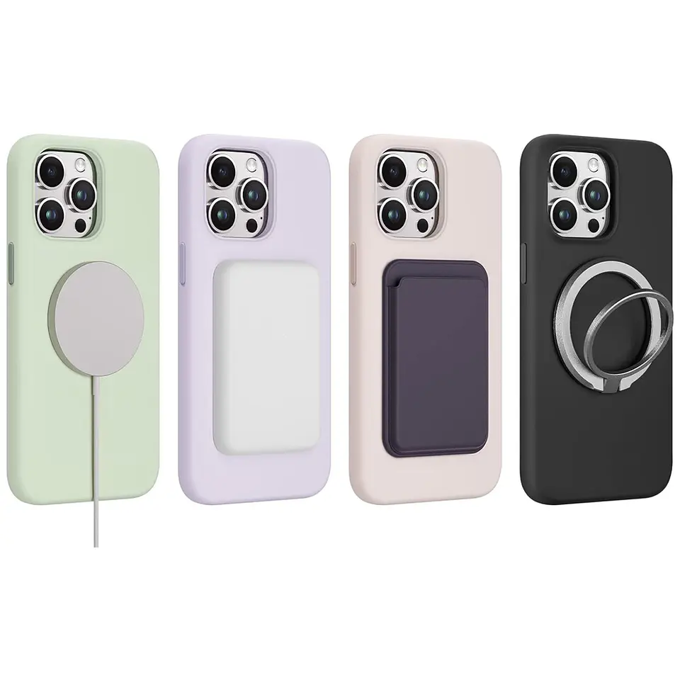 Carcasa Silicona Magnética para iPhone Compatible Magsafe 1