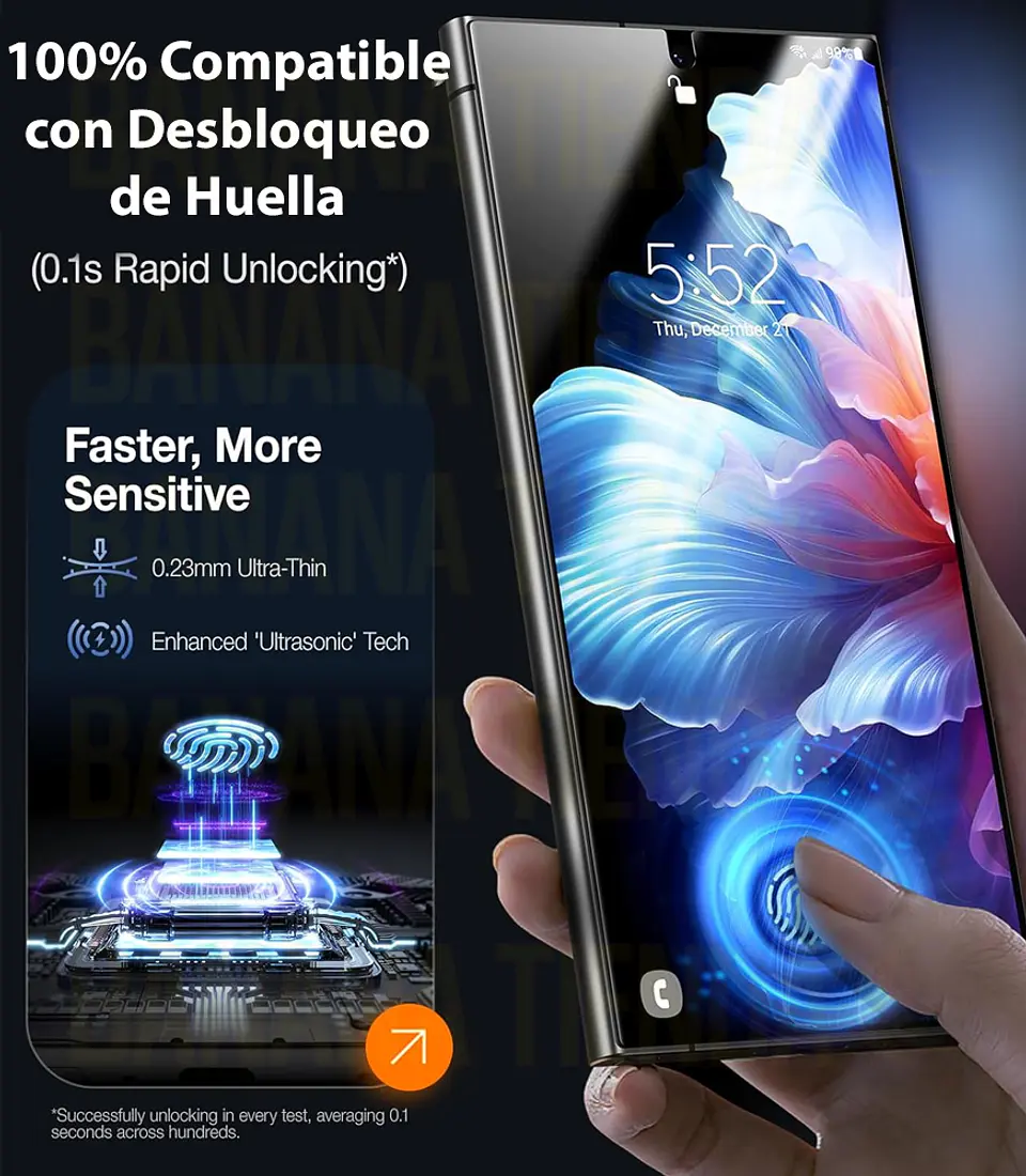 Lámina Protectora Pantalla Vidrio Para  S24 Ultra 2