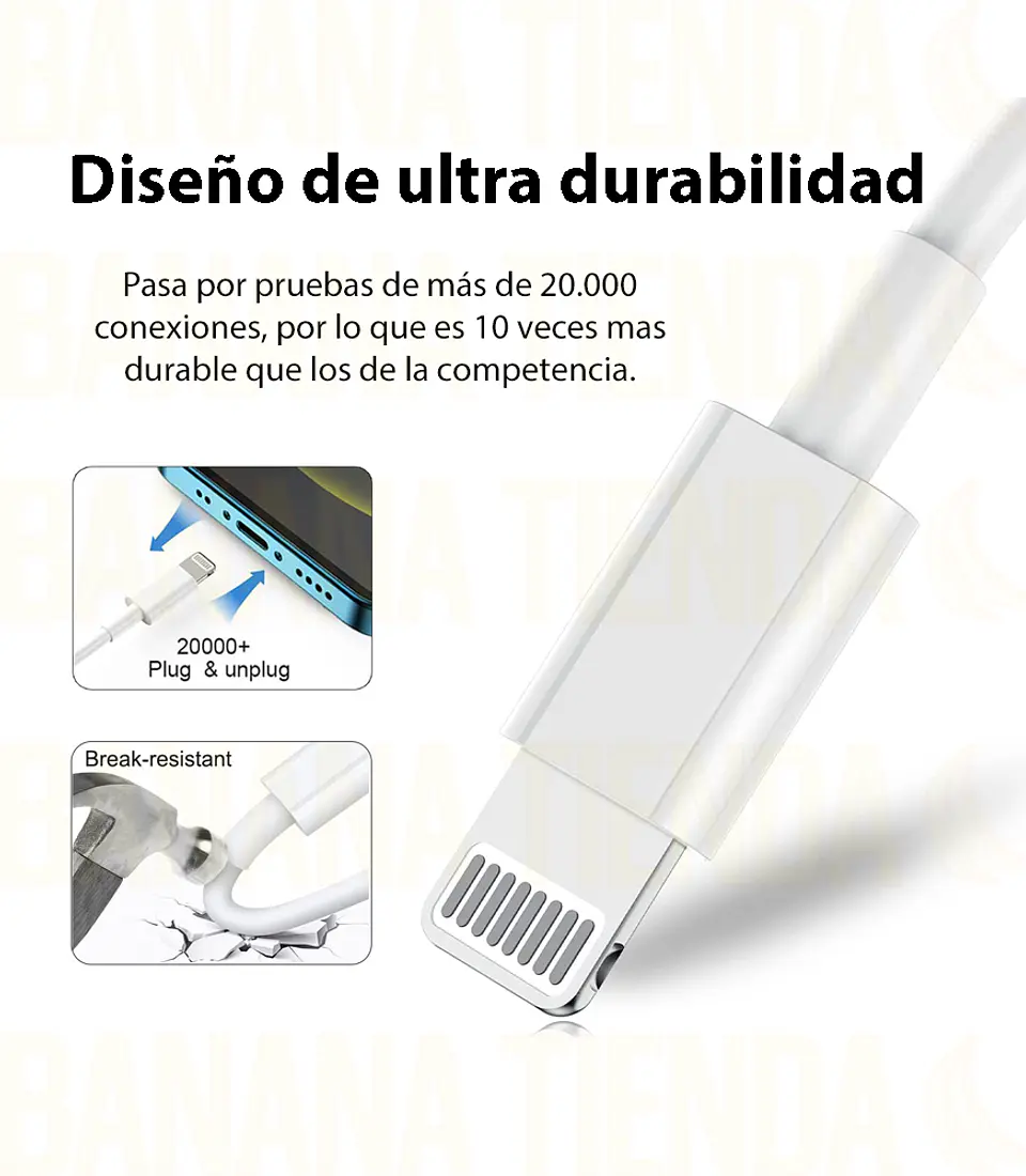 Cable Cargador para iPhone / Datos y Carga 4