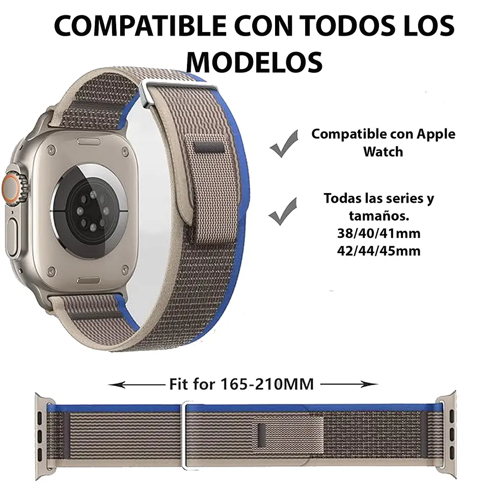 Correa Trail Para Apple Watch Nylon (todas Las Medidas) 2