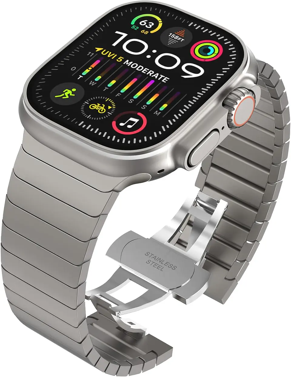 Correa Metalica Para Apple Watch Titanio 1
