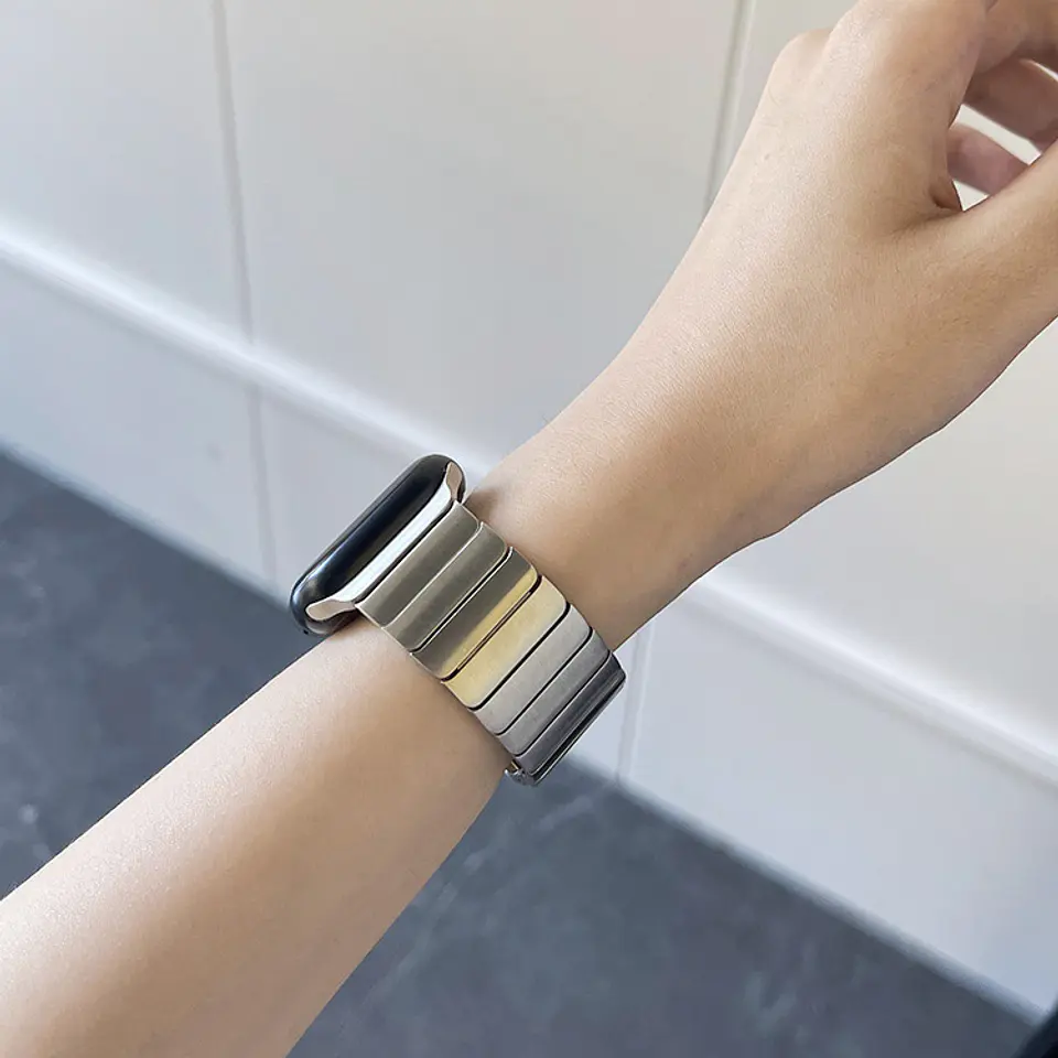 Correa Metalica Para Apple Watch Titanio 6