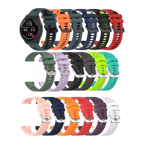 Correa Silicona Para Garmin Forerunner Vivoactive Music 20mm