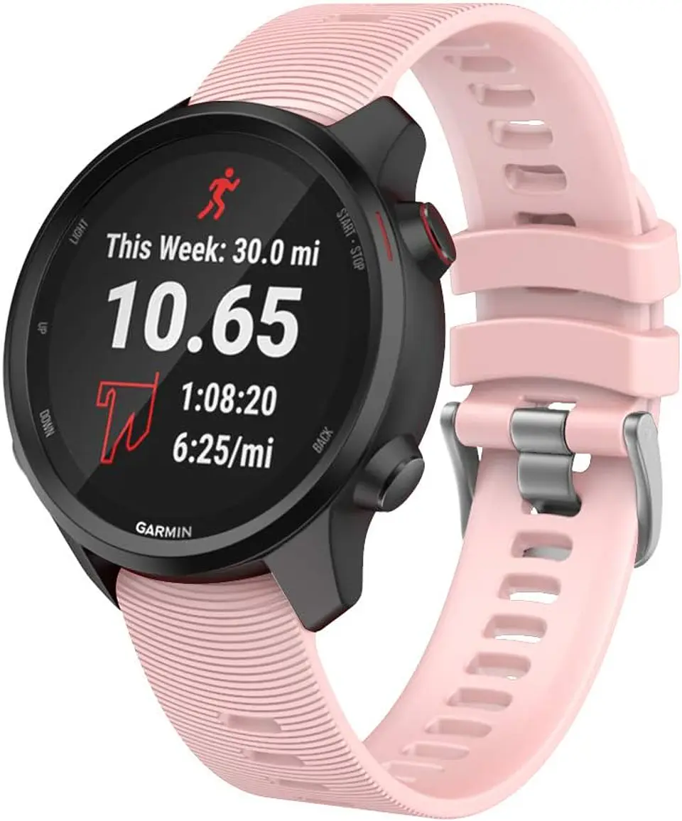 Correa Silicona Para Garmin Forerunner Vivoactive Music 20mm 2