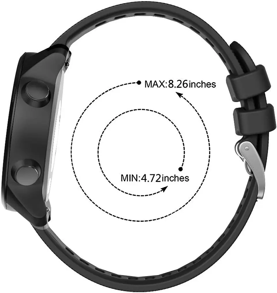 Correa Silicona Para Garmin Forerunner Vivoactive Music 20mm 9