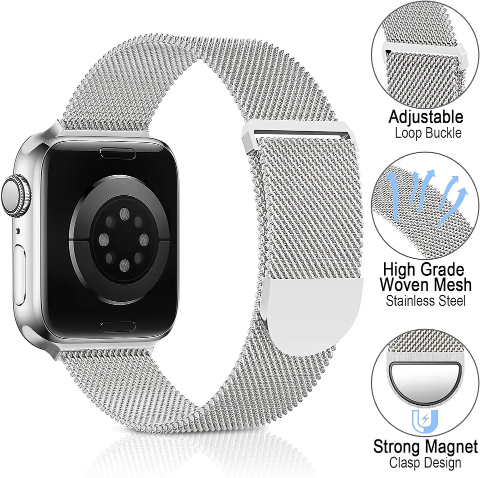 Correa Metálica Magnética para Apple Watch  4