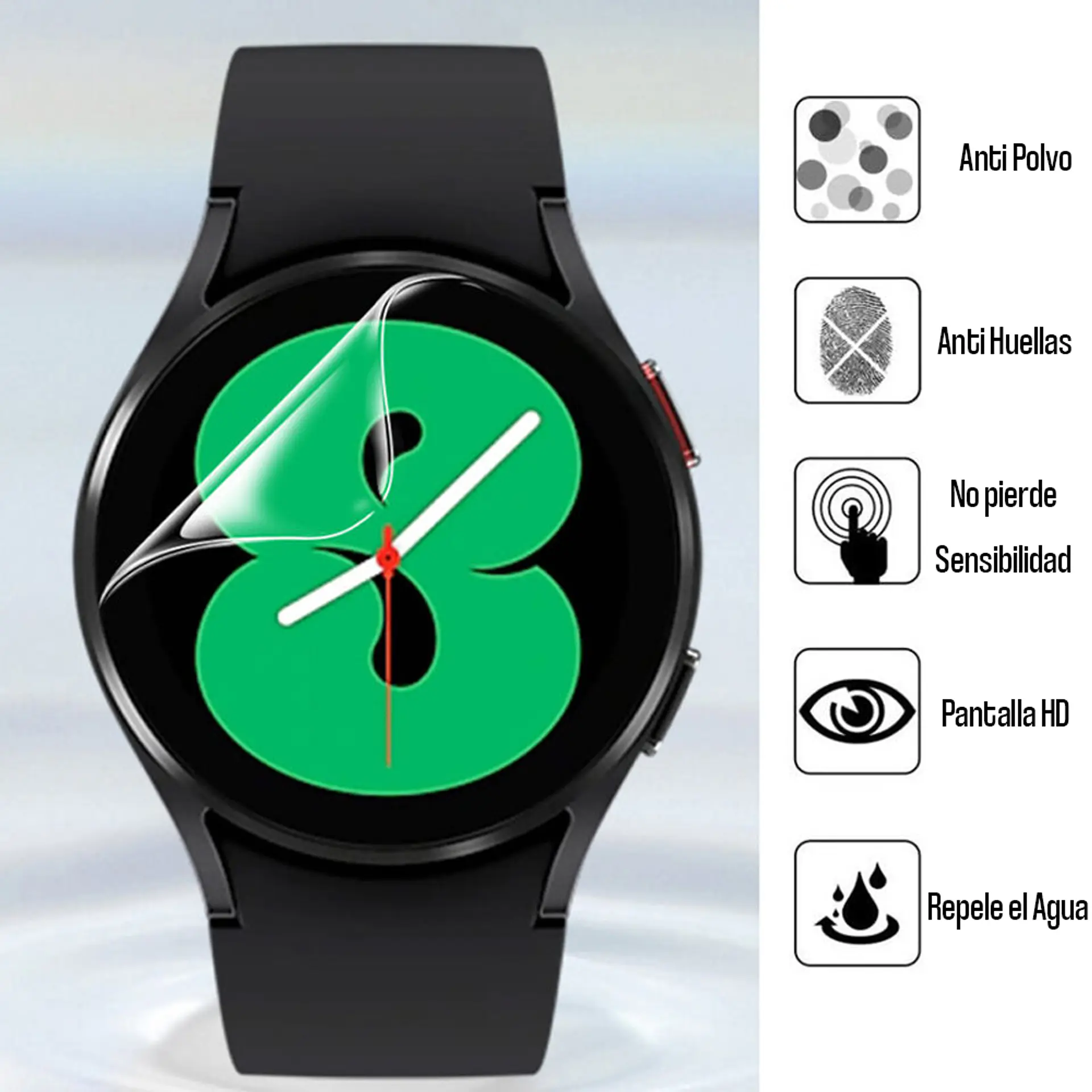 Lámina Mica Hidrogel Para Galaxy Watch 4 / 5 / 6 2UN 2