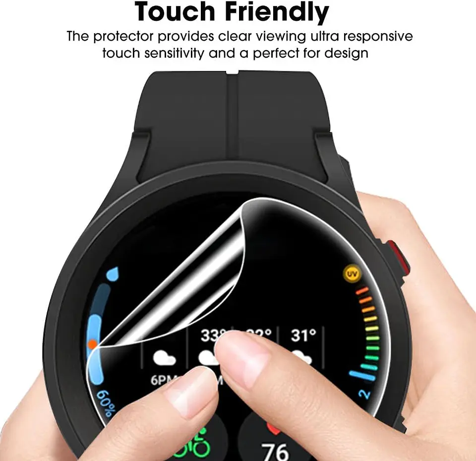 Lámina Mica Hidrogel Para Galaxy Watch 4 / 5 / 6 2UN 3