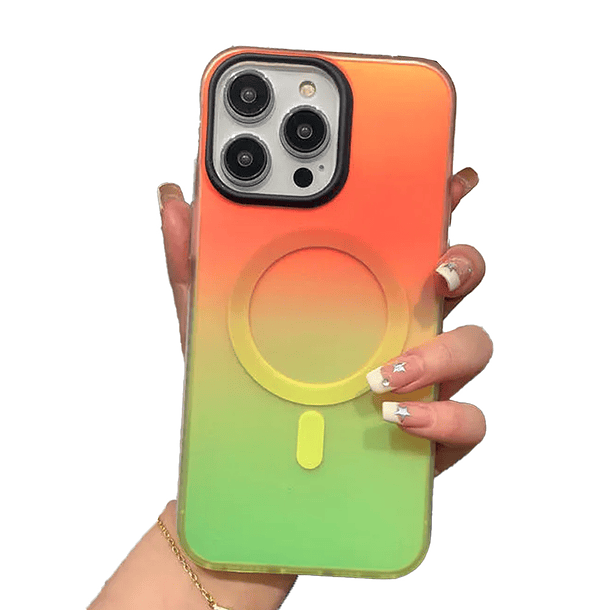 Carcasa Magnetica Para iPhone Multicolor Compatible Magsafe 8