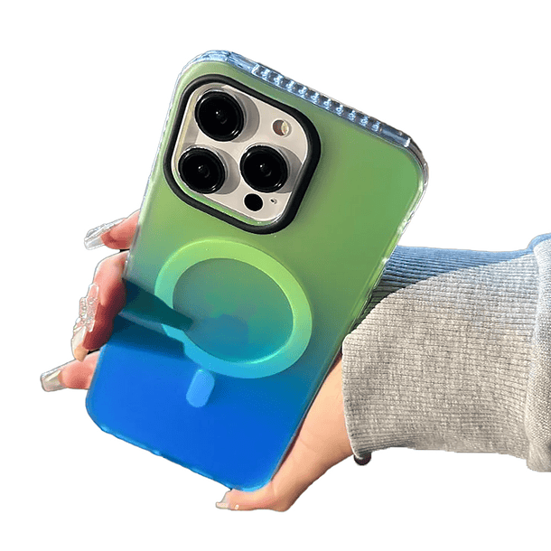 Carcasa Magnetica Para iPhone Multicolor Compatible Magsafe 9