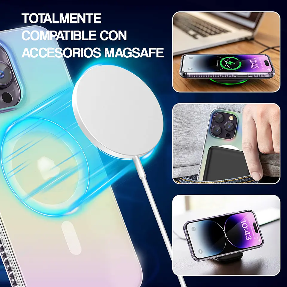 Carcasa Magnetica Para iPhone Multicolor Compatible Magsafe 4
