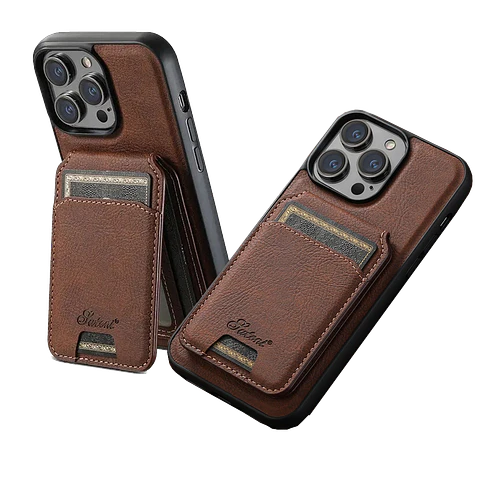 Carcasa Cuero Para iPhone Más Billetera