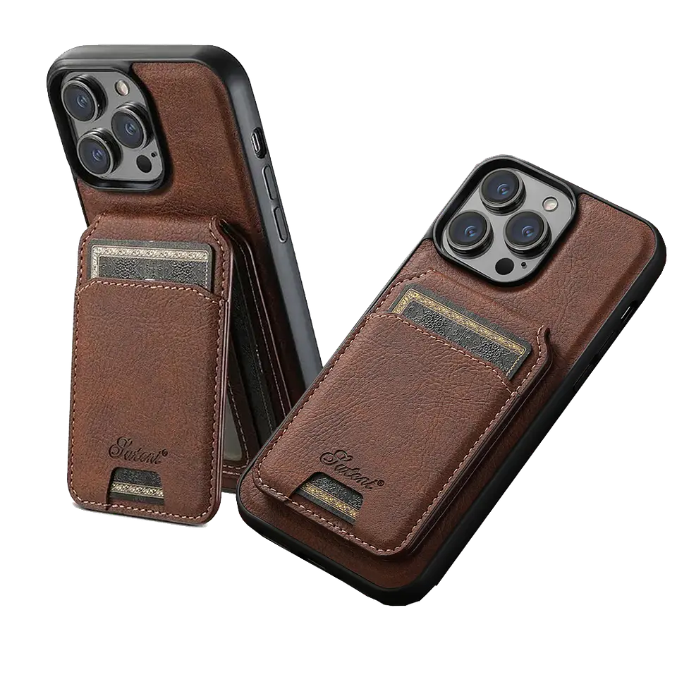 Carcasa Cuero Para iPhone Más Billetera 1
