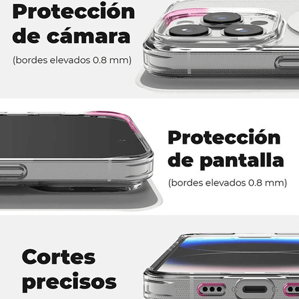 Kit Carcasa compatible Magsafe Para iPhone 14 Pro + Lamina Hidrogel 7
