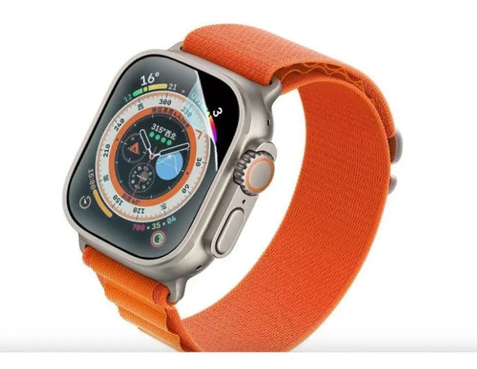 Lámina Mica Protectora Hidrogel Para Apple Watch Ultra 6un 1