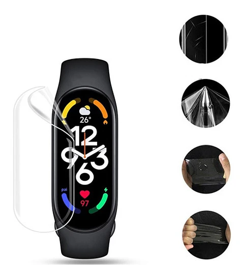 Pack Lamina Mica Hidrogel Para Xiaomi Mi Band 7 (4 Unidades)