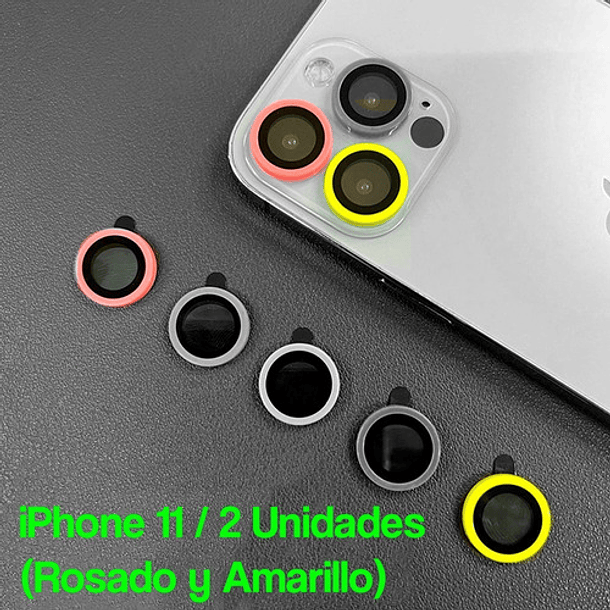 Vidrio Protector Camara Multi Color Para iPhone 11 12 13 14 2