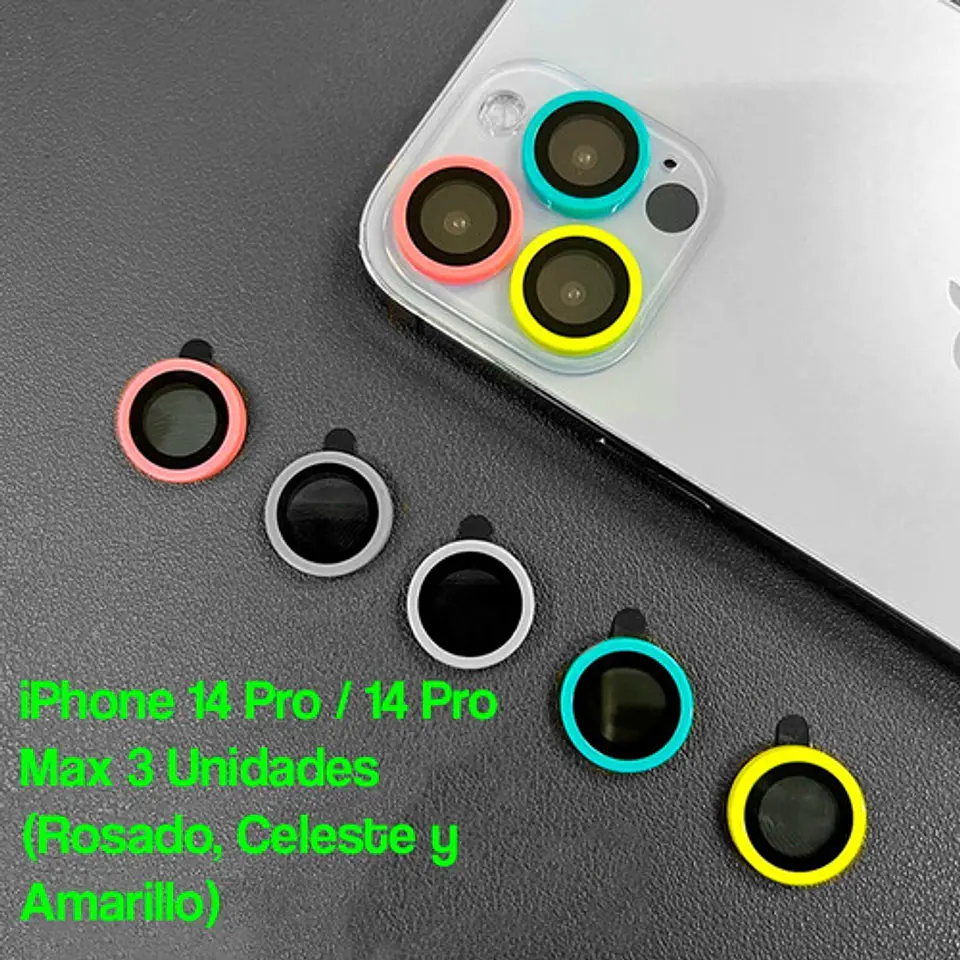 Vidrio Protector Camara Multi Color Para iPhone 11 12 13 14 13