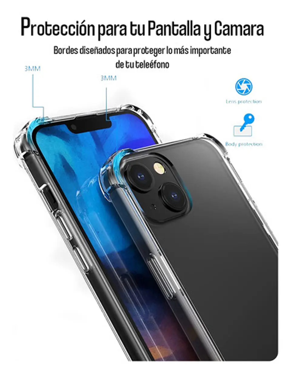 Carcasa Para iPhone 15 / 15 Pro Anti Golpes Reforzada 9