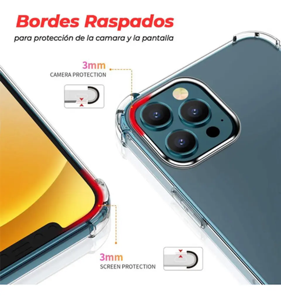 Carcasa Para iPhone 15 / 15 Pro Anti Golpes Reforzada 12