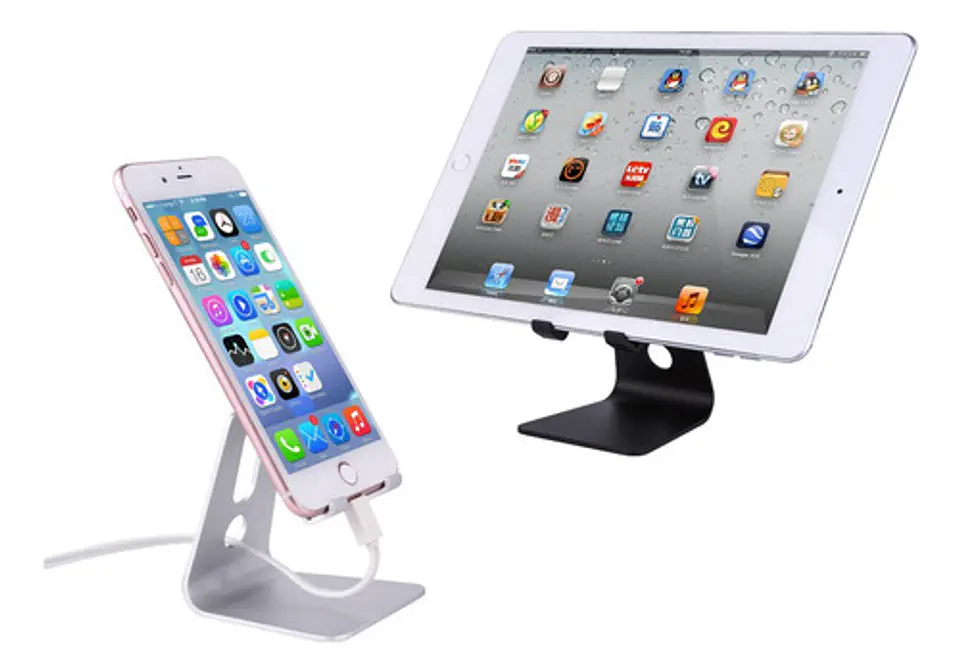 Soporte Para iPad Tablet Escritorio Aluminio Ajustable  3