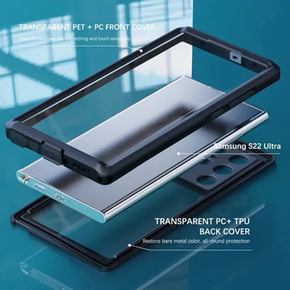 Carcasa Blindada Para Galaxy S24 Ultra Sumergible Waterproof 3