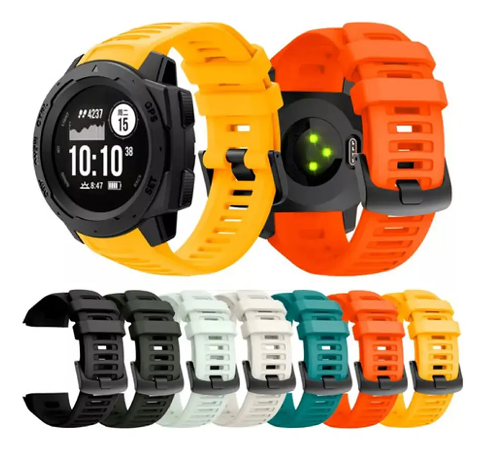 Correa Silicona Para Garmin Instinct Solar Sports Tide Etc 1