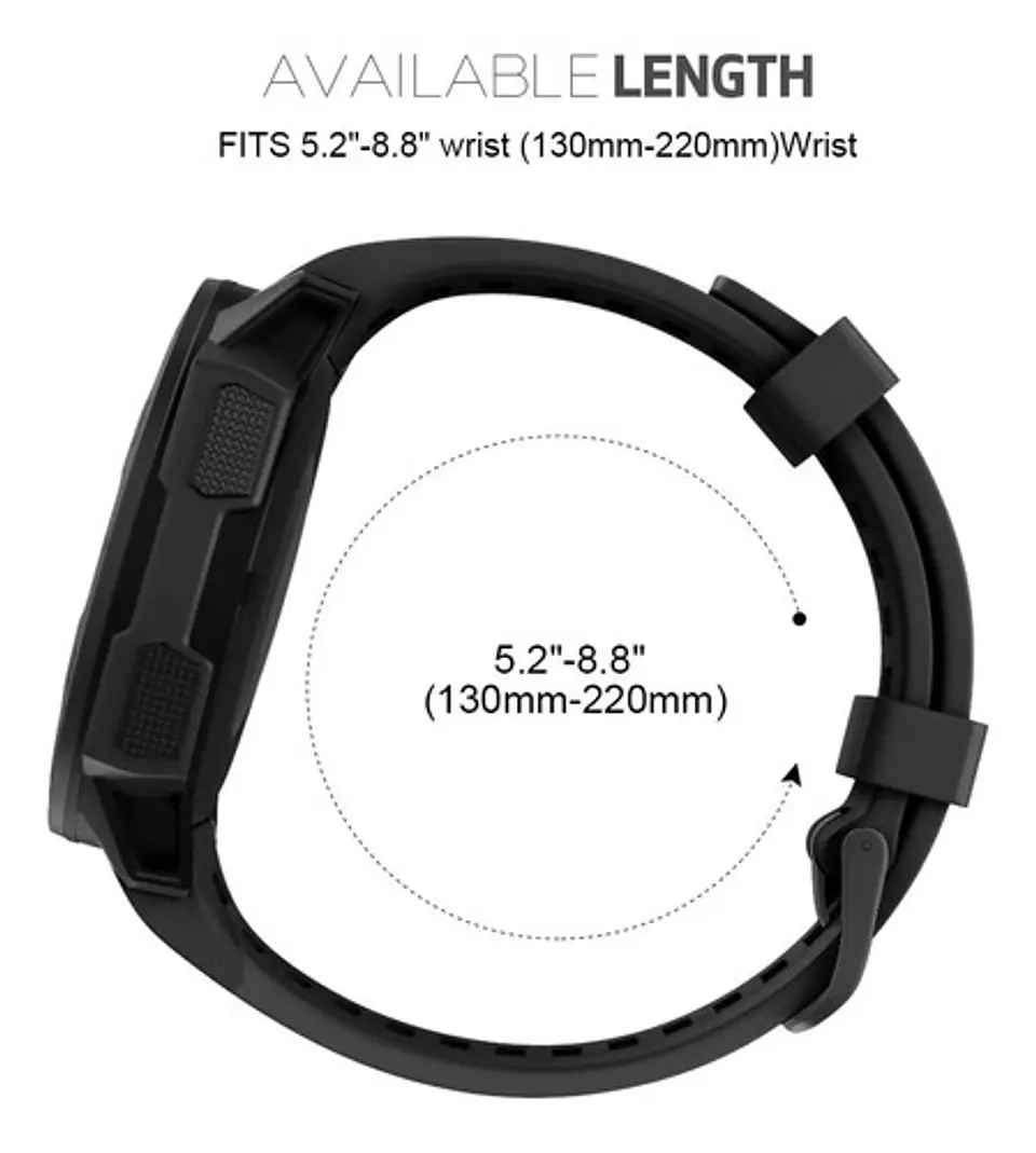 Correa Silicona Para Garmin Instinct Solar Sports Tide Etc 6