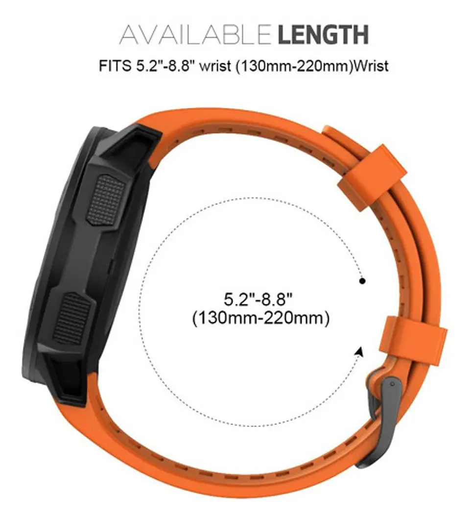 Correa Silicona Para Garmin Instinct Solar Sports Tide Etc 9