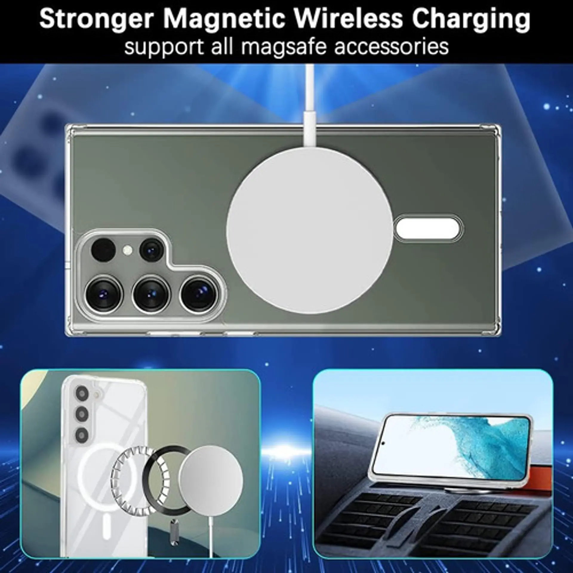 Carcasa Magnética Para S24 Ultra / S23 Ultra Anti Golpes 9
