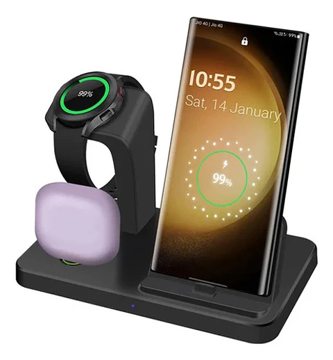 Estacion De Carga Para Samsung Xiaomi Motorola 3 En 1