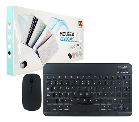 Teclado Bluetooth Mouse Para iPad Tablet Inalambrico