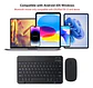 Teclado Bluetooth Mouse Para iPad Tablet Inalambrico - Miniatura 3