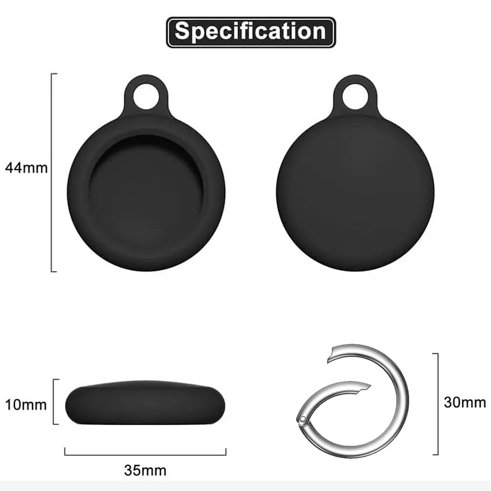 Kit 4 Llaveros Para Airtag Silicona De Alta Resistencia 3