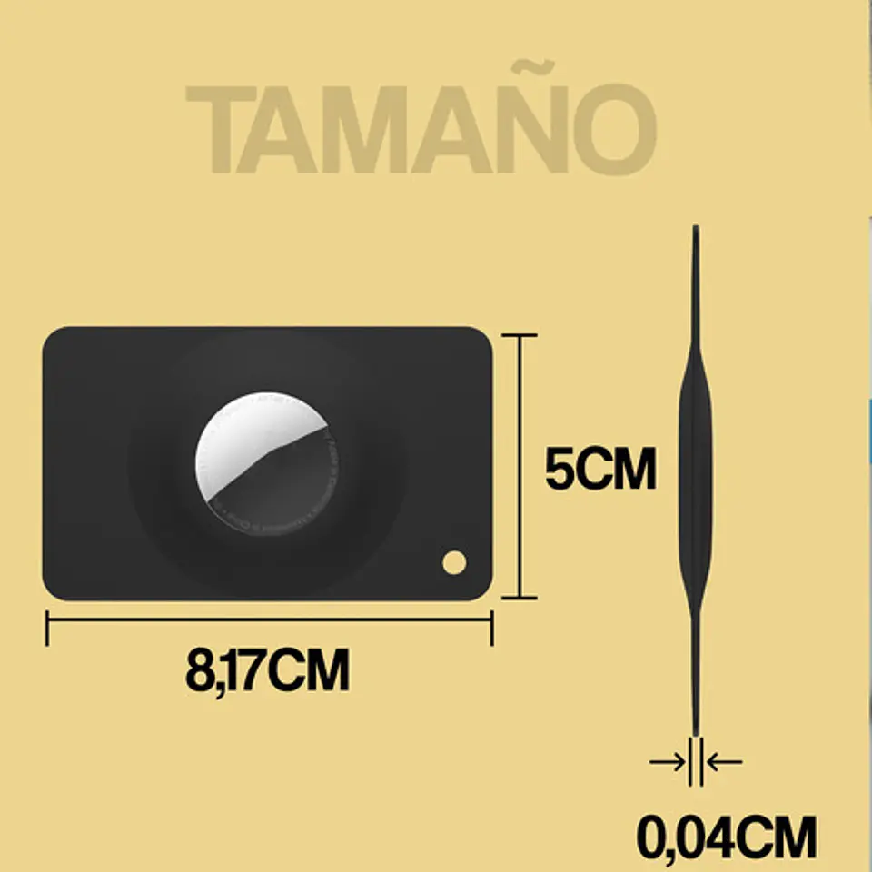 Porta Tarjeta Para Airtag Billetera Silicona 3