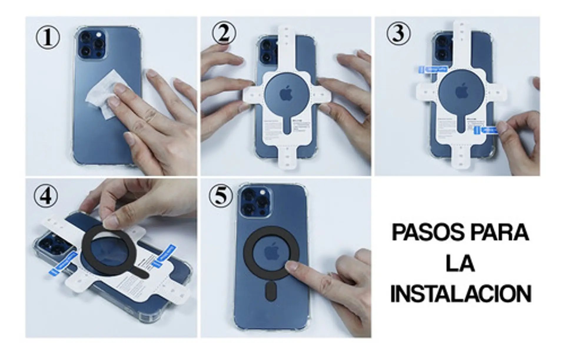 Adaptador Anillo Magnetico Para iPhone Samsung 12