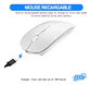 Mouse Inalambrico Bluetooth 2.4GHZ Recargable Para iPad Tablet PC Notebook - Miniatura 2