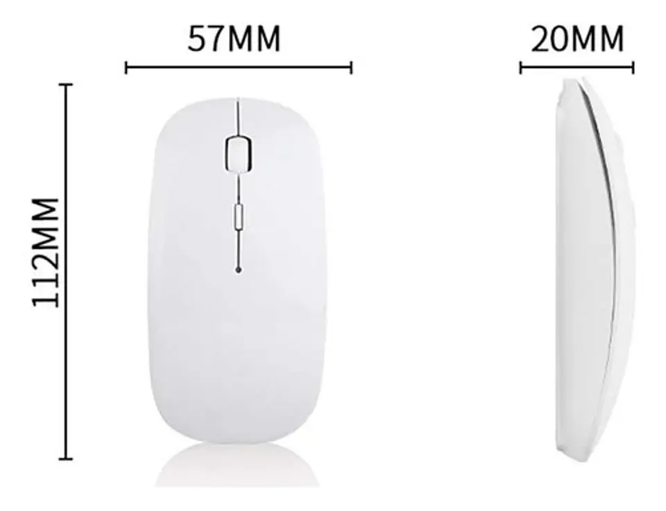Mouse Inalambrico Bluetooth 2.4GHZ Recargable Para iPad Tablet PC Notebook 6