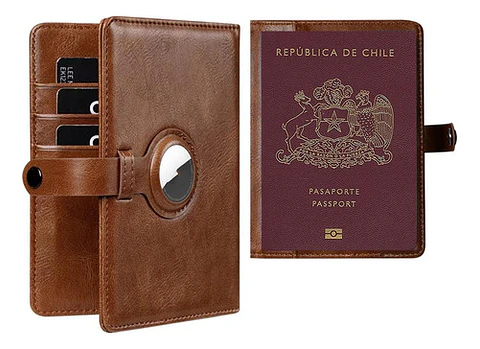 Porta Pasaporte Para Airtag Funda Protectora Viaje Con Rfid