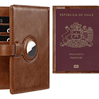 Porta Pasaporte Para Airtag Funda Protectora Viaje Con Rfid 1
