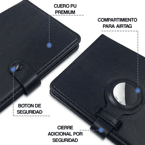 Porta Pasaporte Para Airtag Funda Protectora Viaje Con Rfid 8