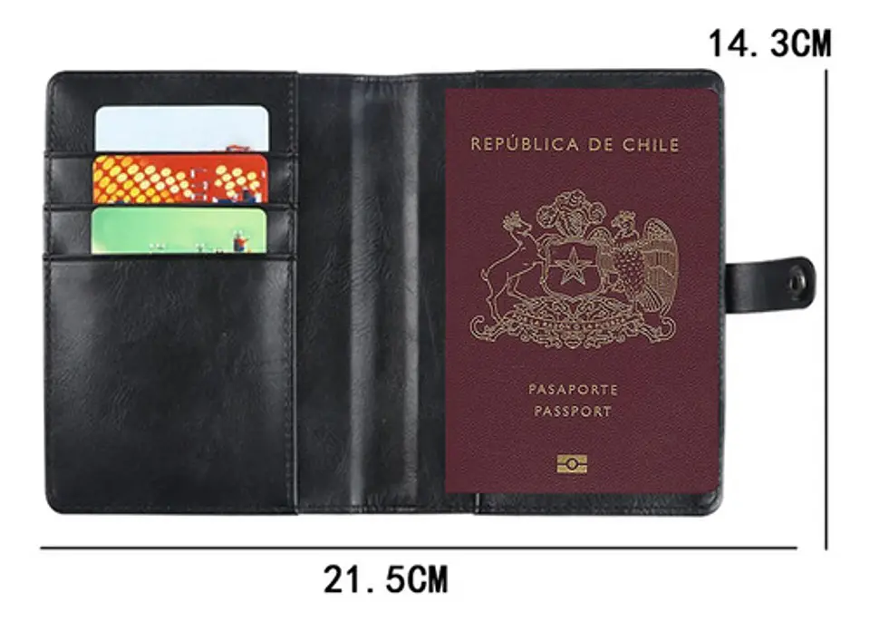 Porta Pasaporte Para Airtag Funda Protectora Viaje Con Rfid 9
