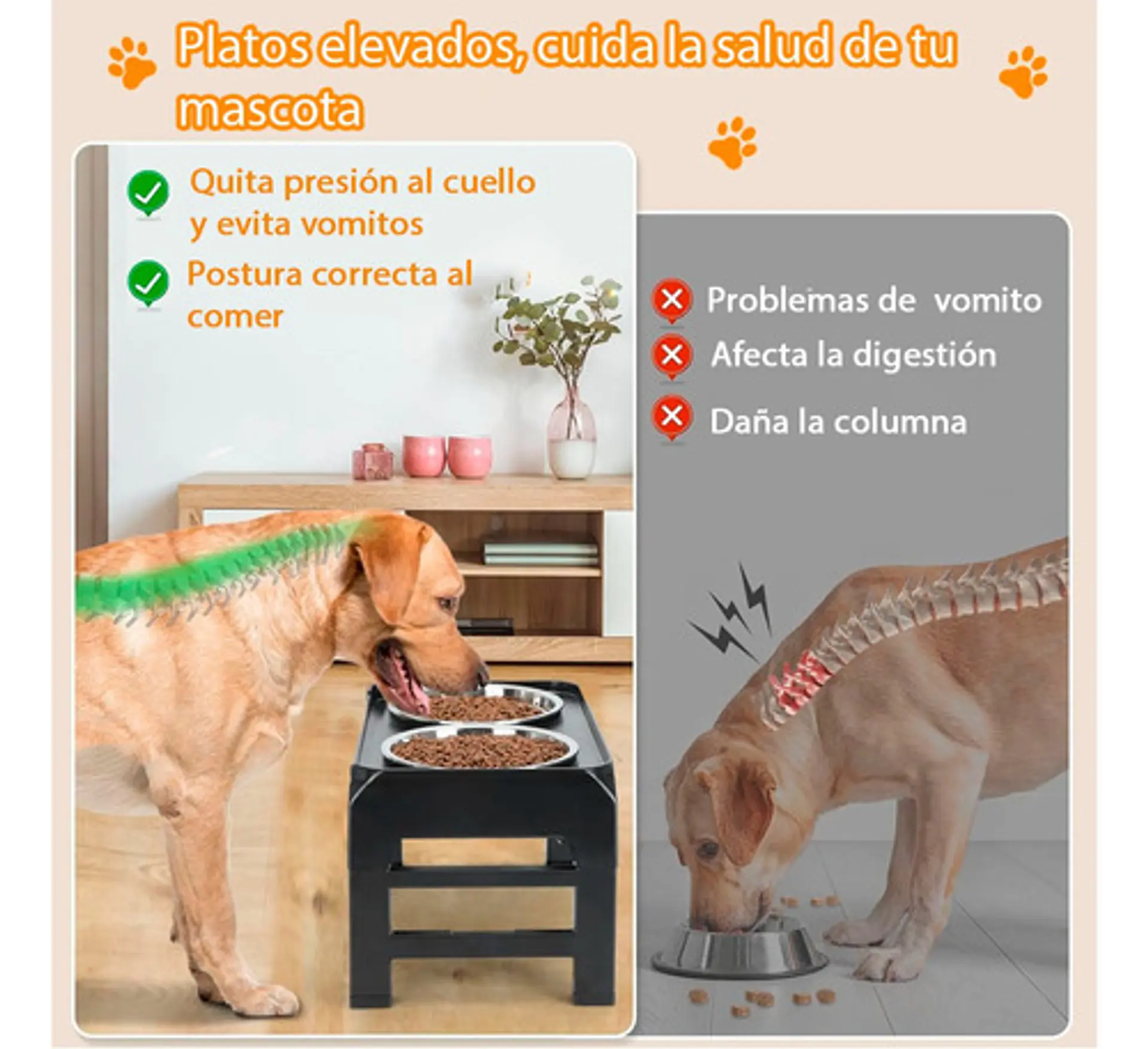 Comedero Bebedero Para Perro Gato Aluminio Anti Deslizante 4