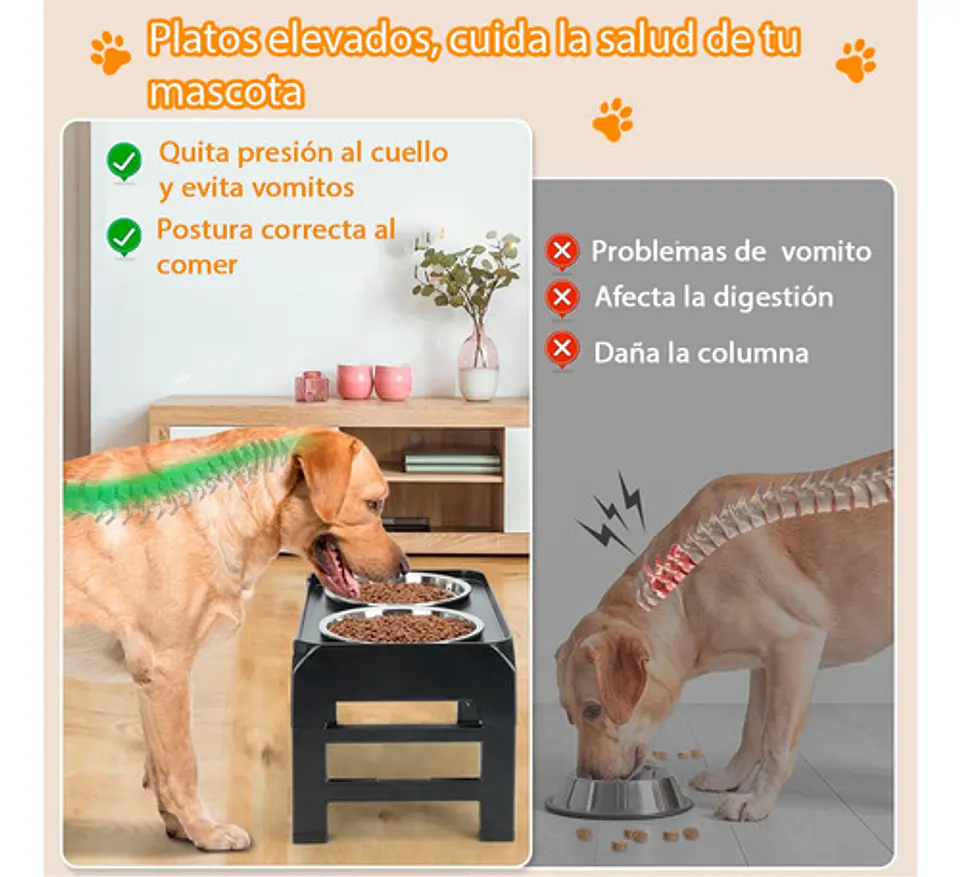 Comedero Bebedero Para Perro Gato Aluminio Anti Deslizante 4