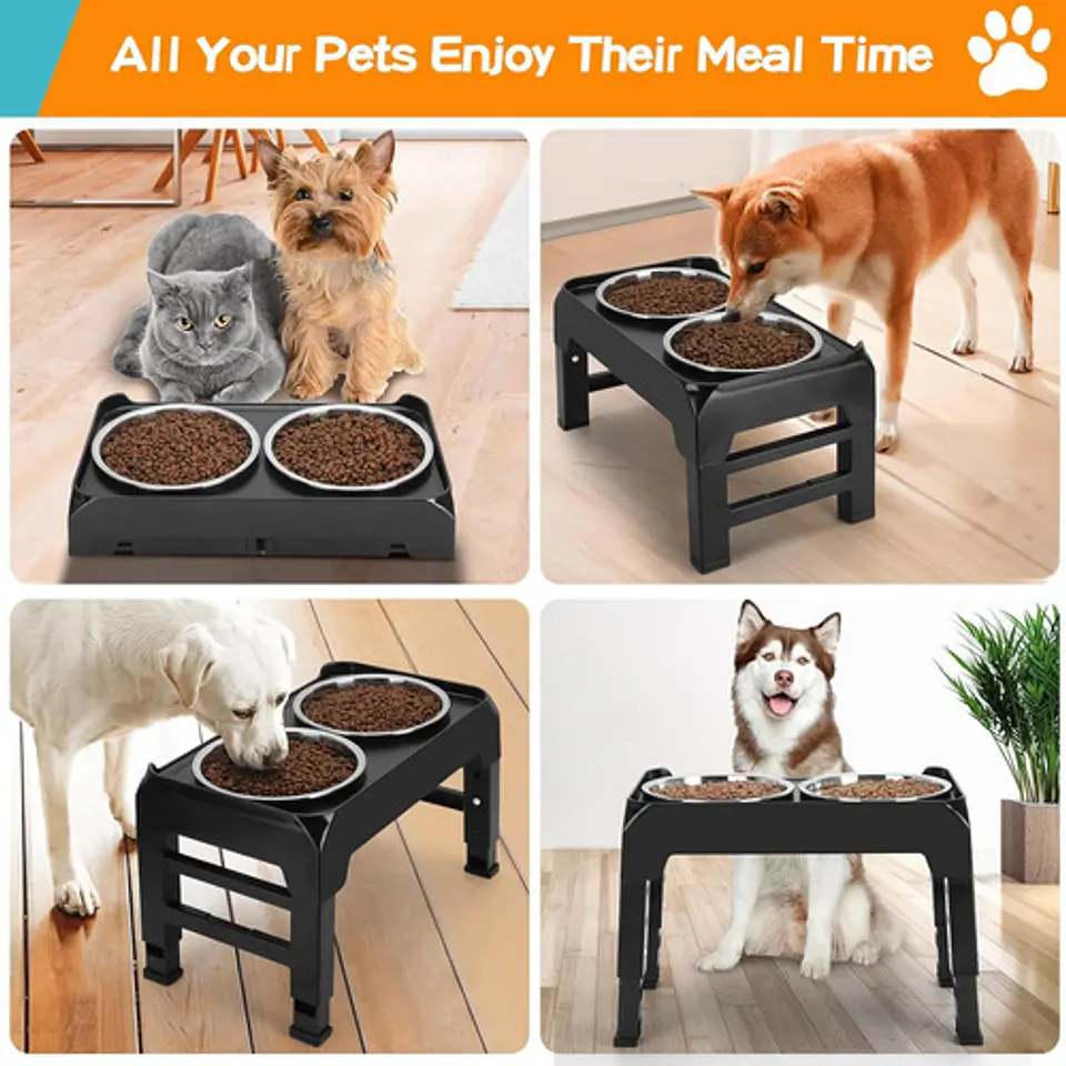 Comedero Bebedero Para Perro Gato Aluminio Anti Deslizante 5