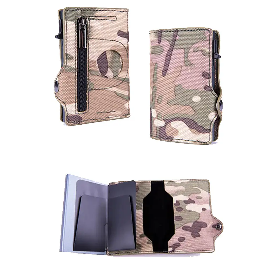 Billetera Y Tarjetero Cuero - Compatible Con Airtag Rfid 12