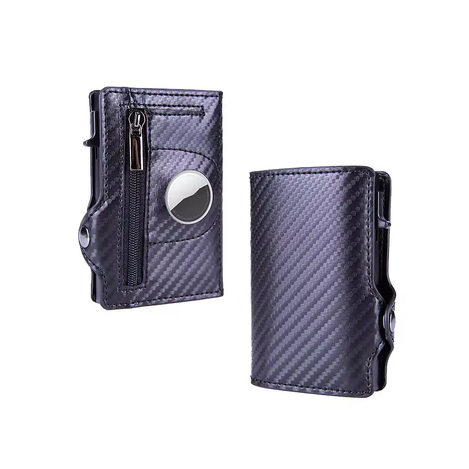 Billetera Y Tarjetero Cuero - Compatible Con Airtag Rfid 13