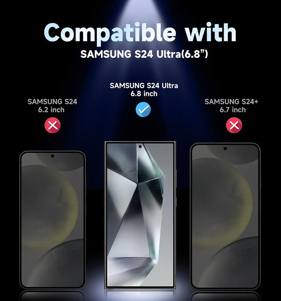 Lámina Protectora Pantalla Para S24 Ultra Auto Instalable 3