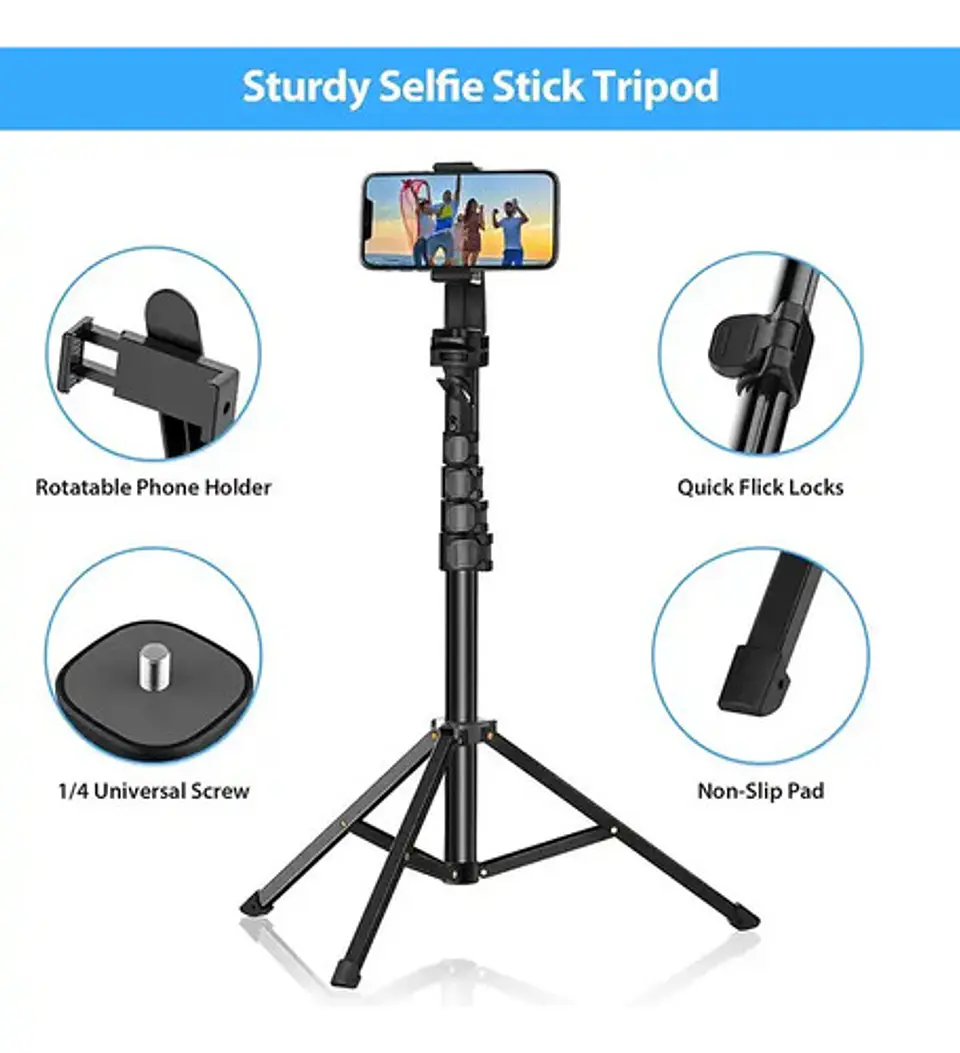 Trípode / Palo Selfie Para iPhone / Celular / Camara 3